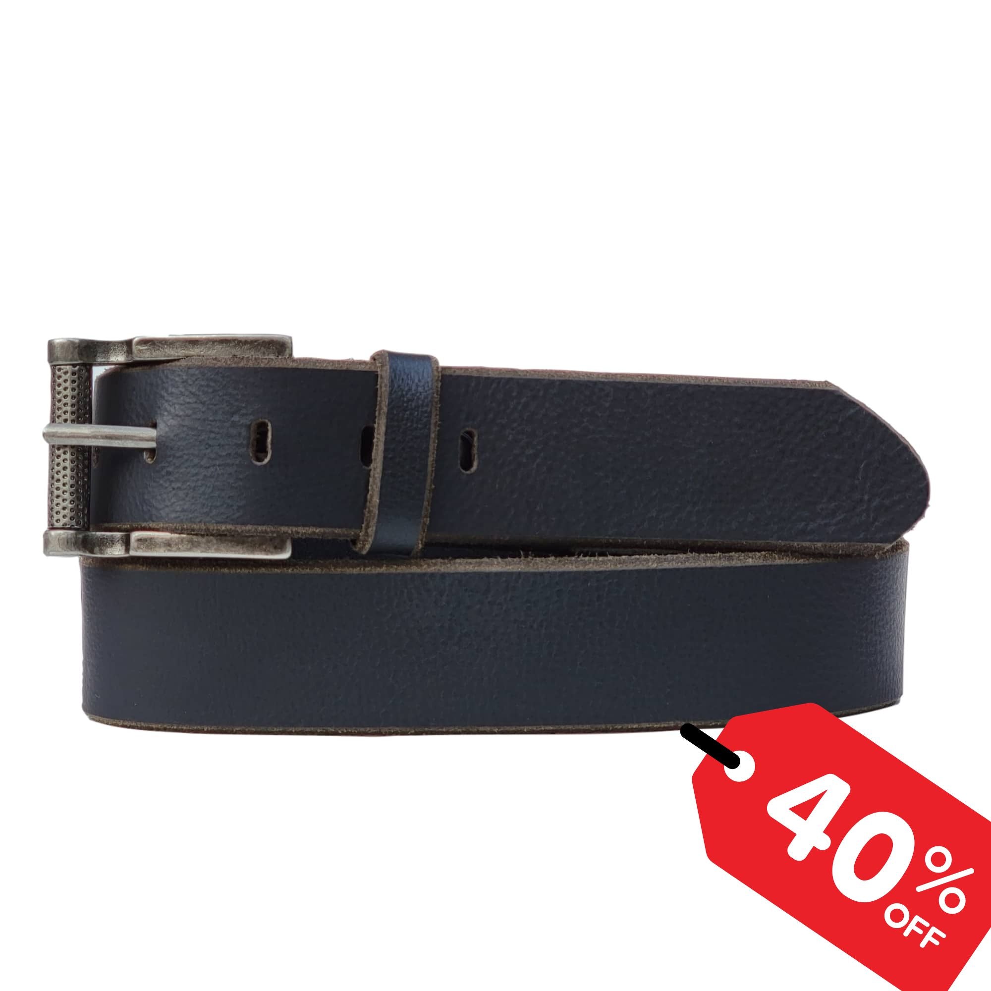 The Pinnacle Belt - Black 100 % Premium Leather Belt 12