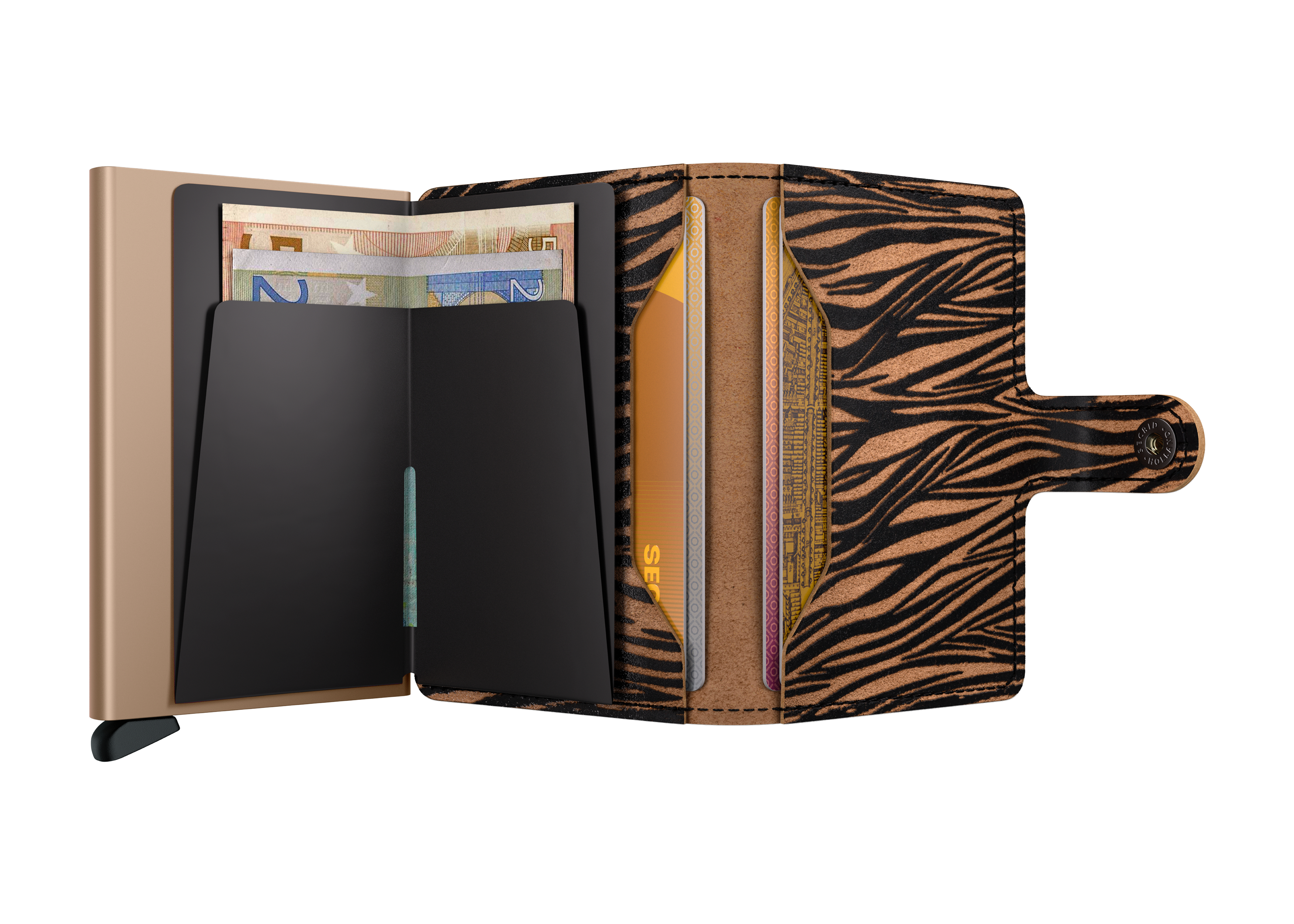 Secrid Miniwallet Zebra - Beige 4
