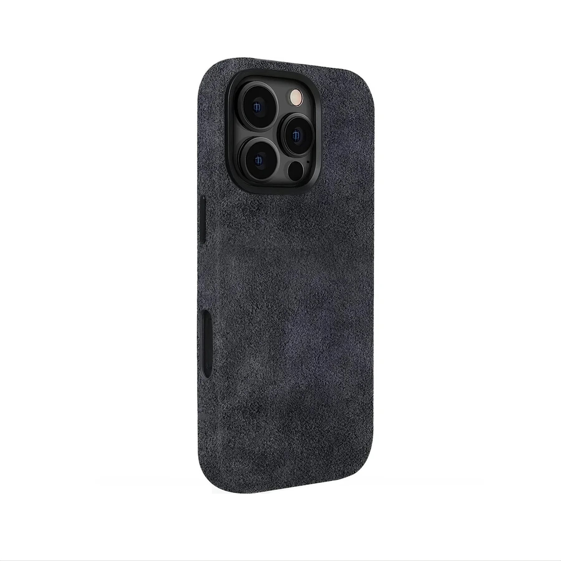 Grey Alcantara Case For iPhone 16 Pro Max 3