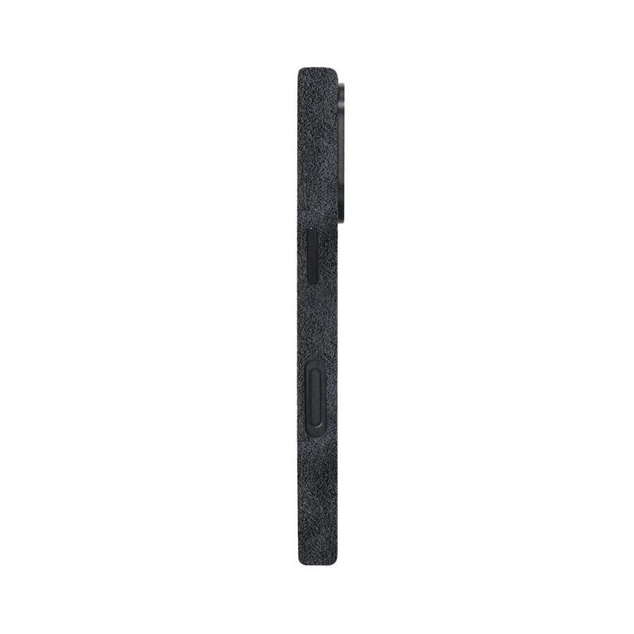 Grey Alcantara Case For iPhone 16 4