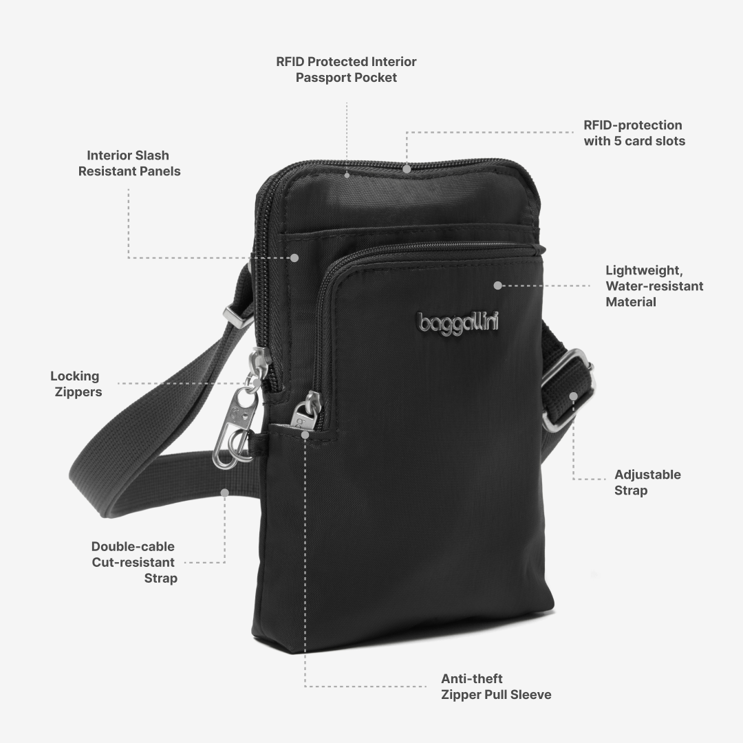 Baggallini Securtex® Anti-Theft Activity Crossbody Bag 10