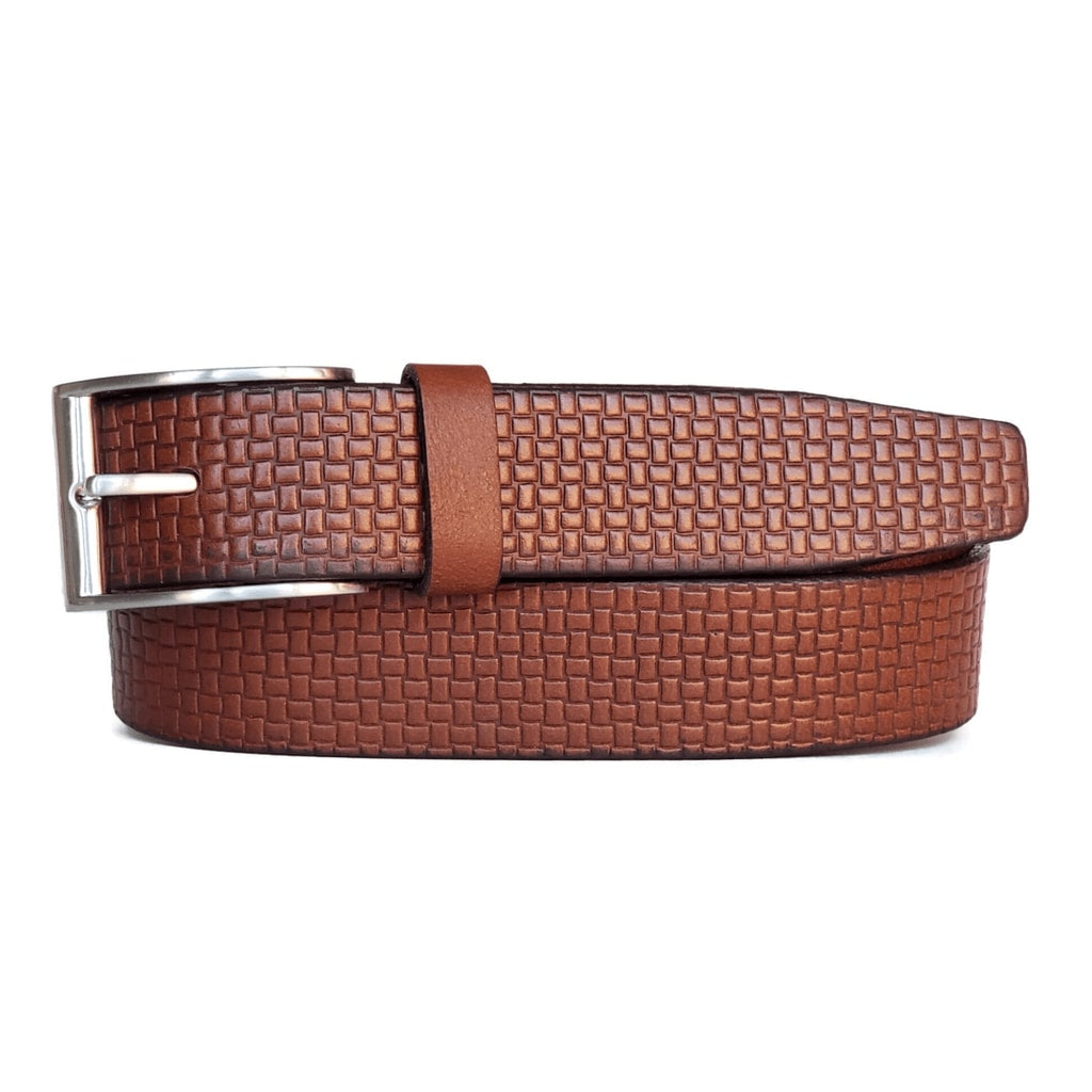Black Formal Textured 100% Real Leather Belt Made in Canada 10