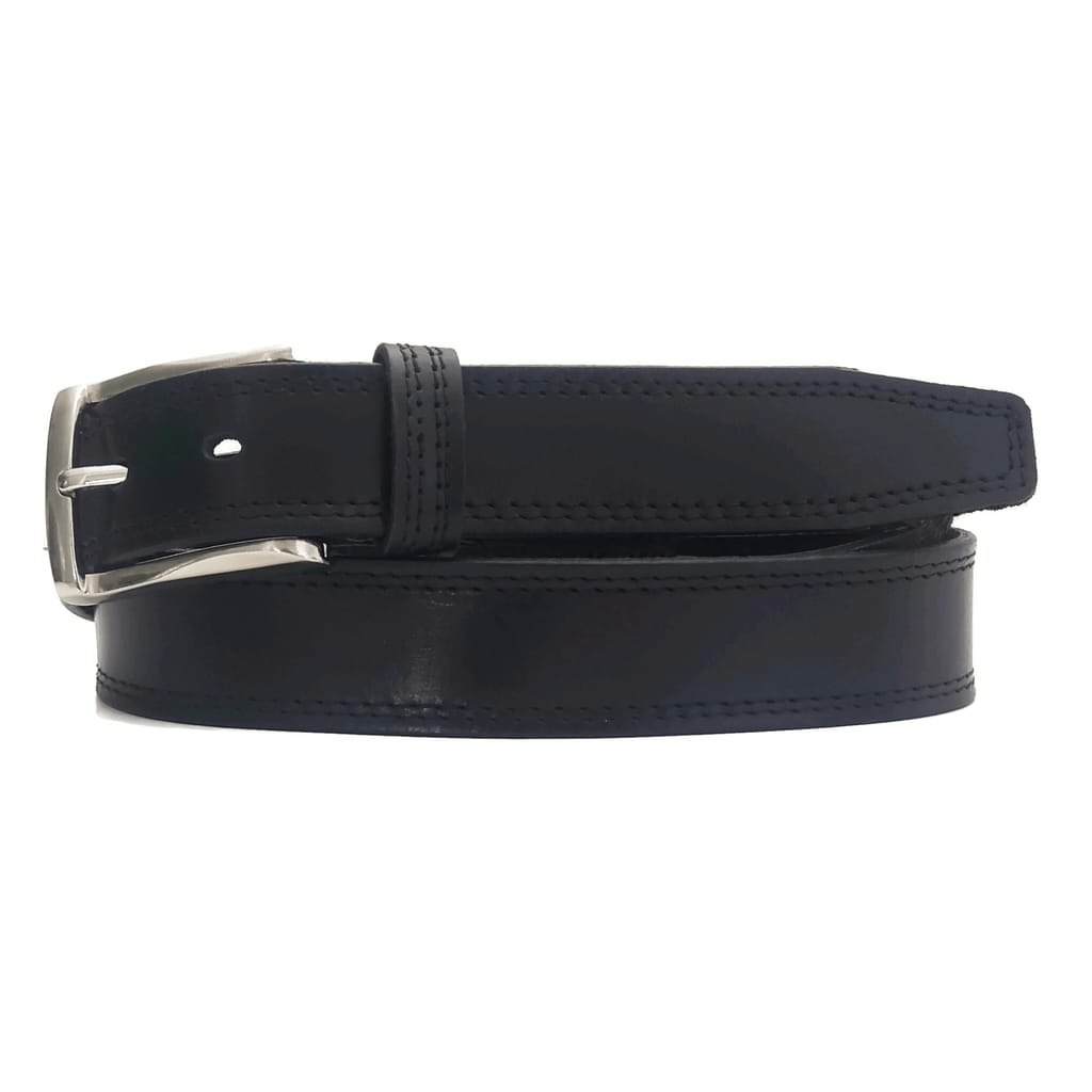Ceinture Milestone - Ceinture habillée marron 100 % cuir véritable, fabriquée au Canada  9