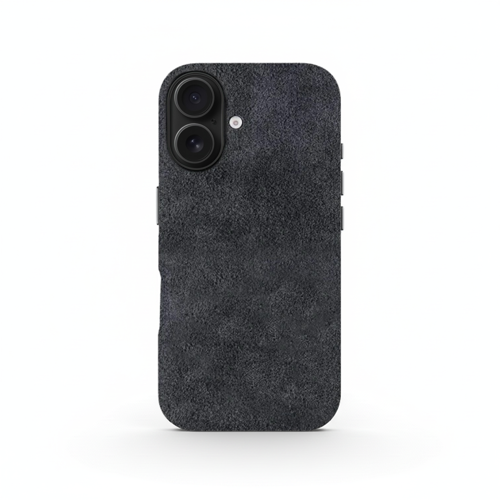 Grey Alcantara Case For iPhone 16 Pro 5