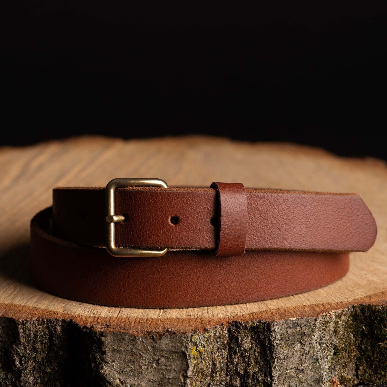 Kyomi - Ceinture en cuir noir 4