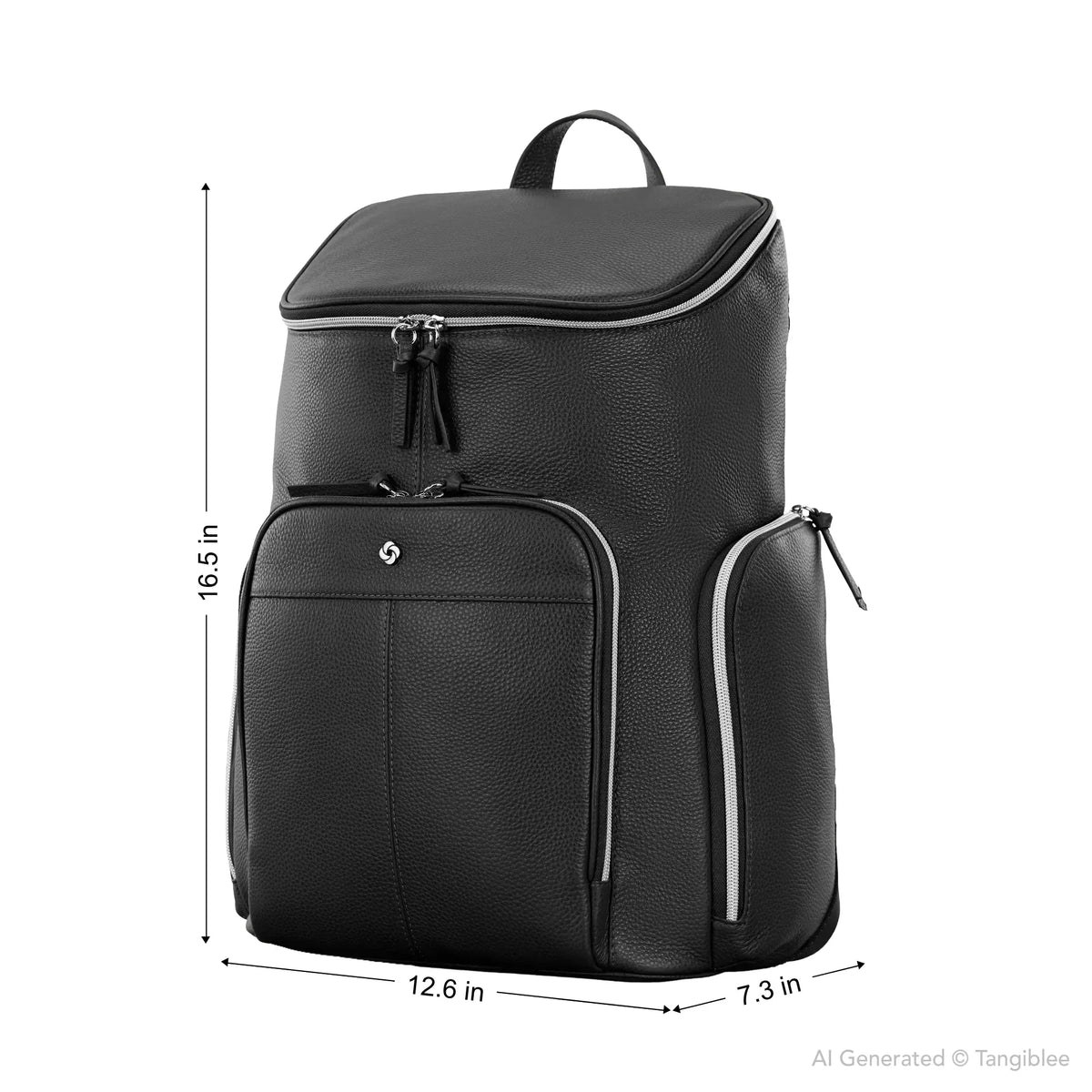 Samsonite Mobile Solution 2 Leather Deluxe Backpack 18