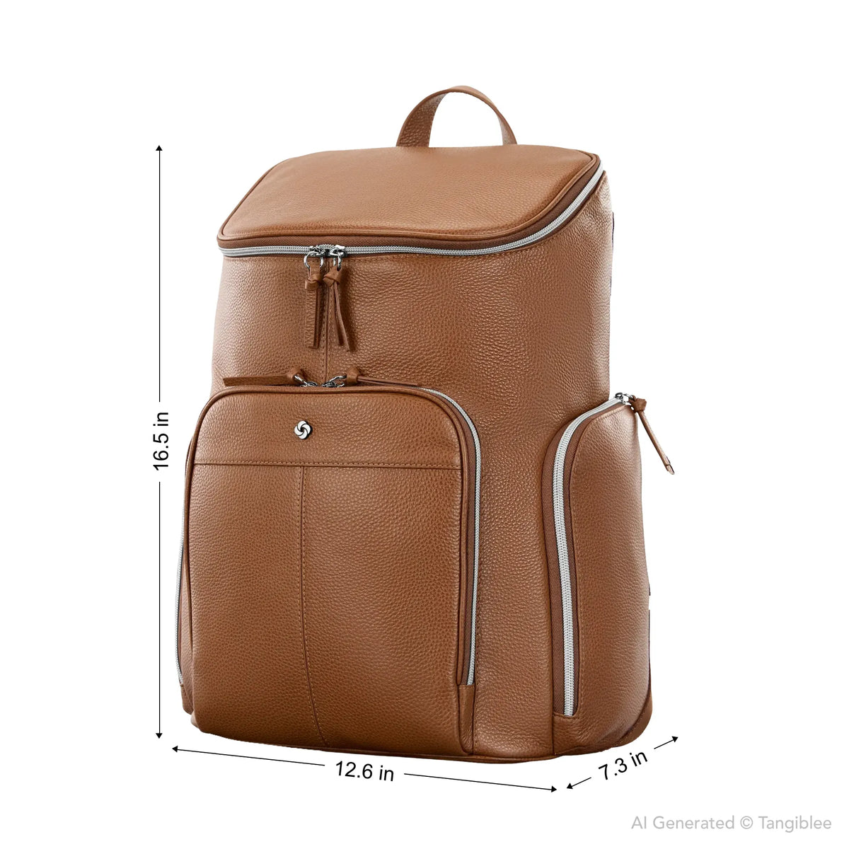 Samsonite Mobile Solution 2 Leather Deluxe Backpack 4