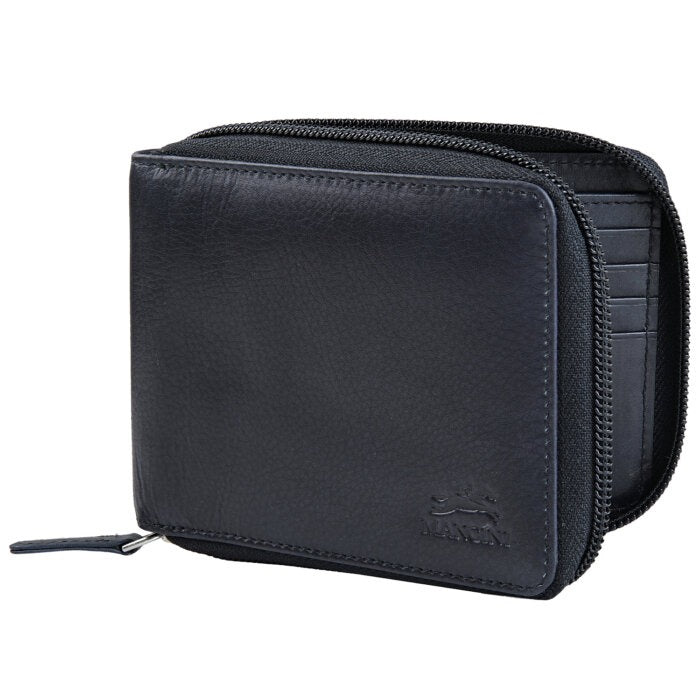 MANCINI Bellagio Zippered RFID Billfold with Removable Passcase 4