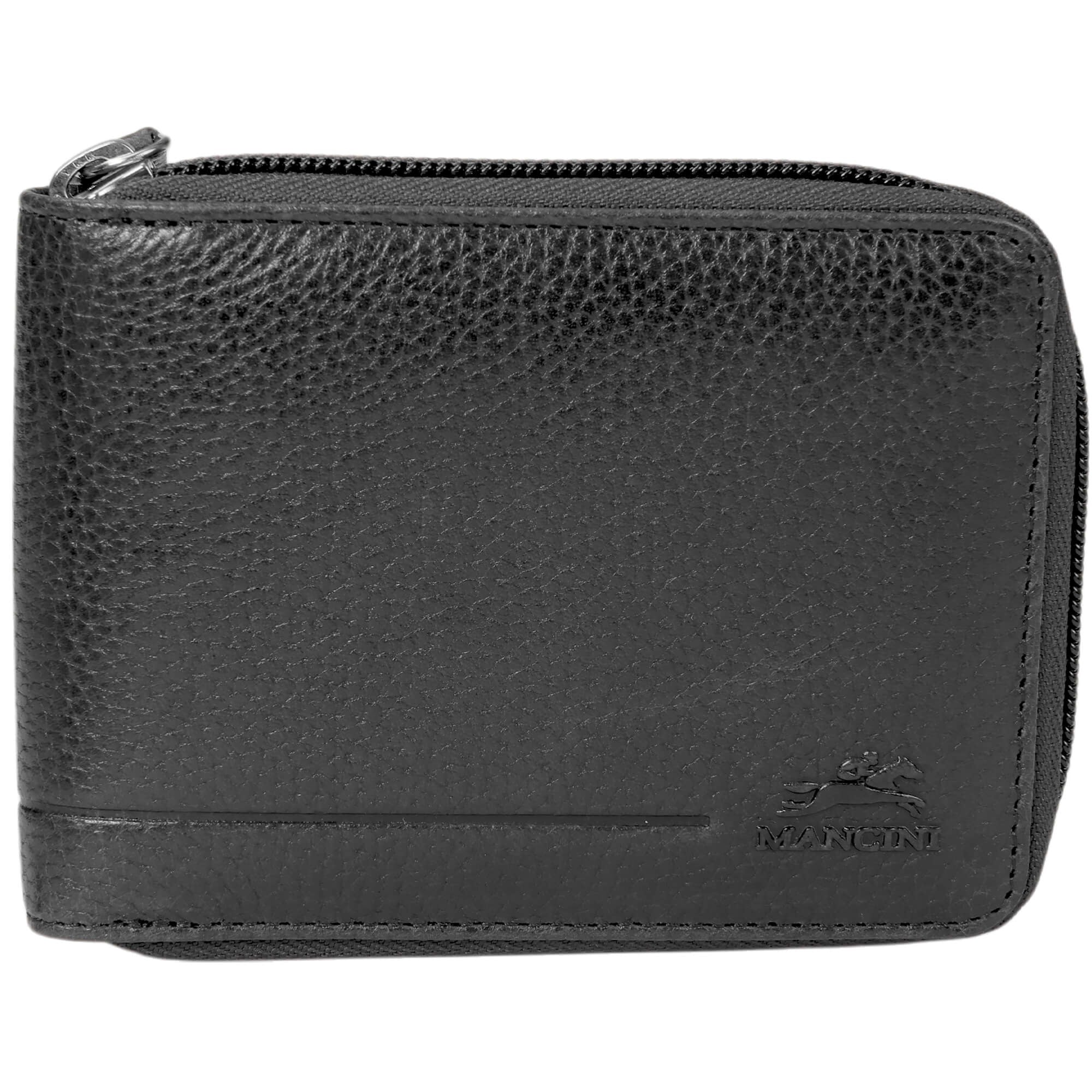 MANCINI Fifth Avenue RFID Zippered Billfold with Removable Passcase 1