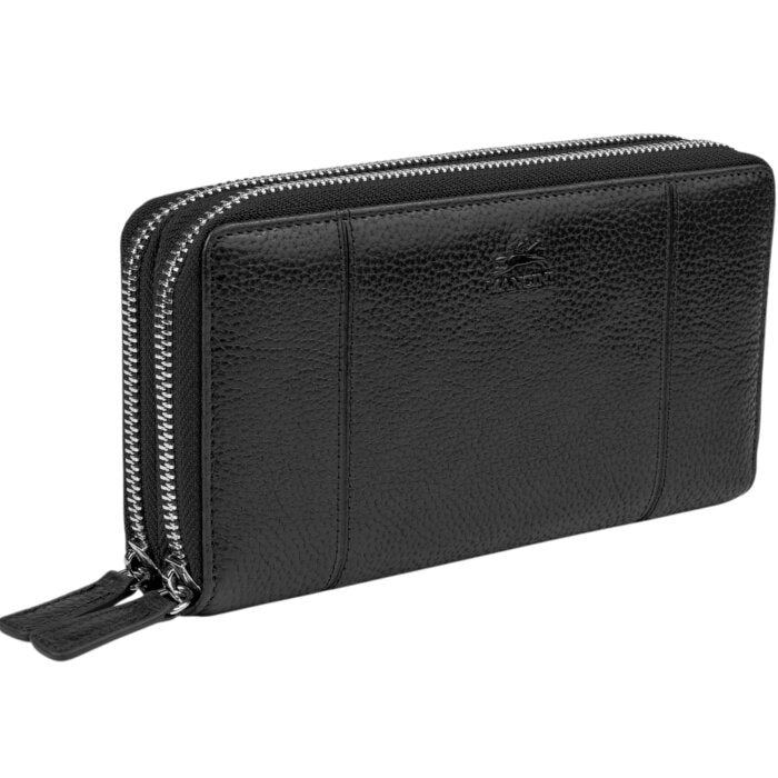 Mancini Fifth Avenue RFID Secure Double Zipper Wallet 22