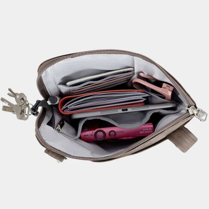 Travelon Anti-Theft Classic Slim Double Zip Crossbody 50