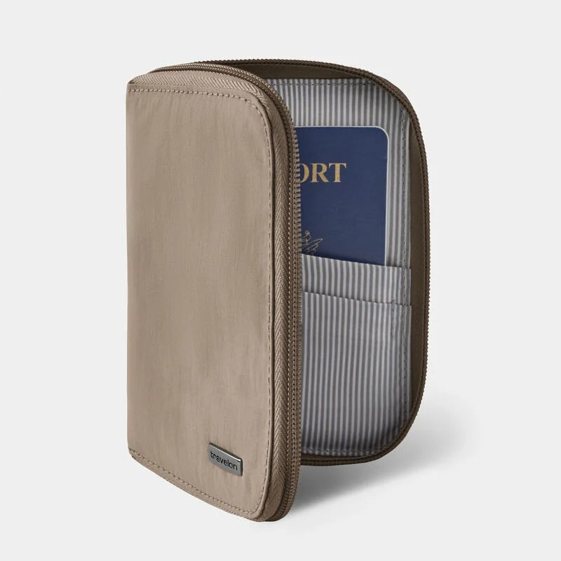 Travelon RFID Blocking Passport Zip Wallet 13