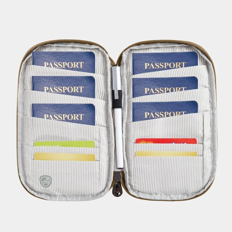 Travelon RFID Blocking Family Passport Wallet 39