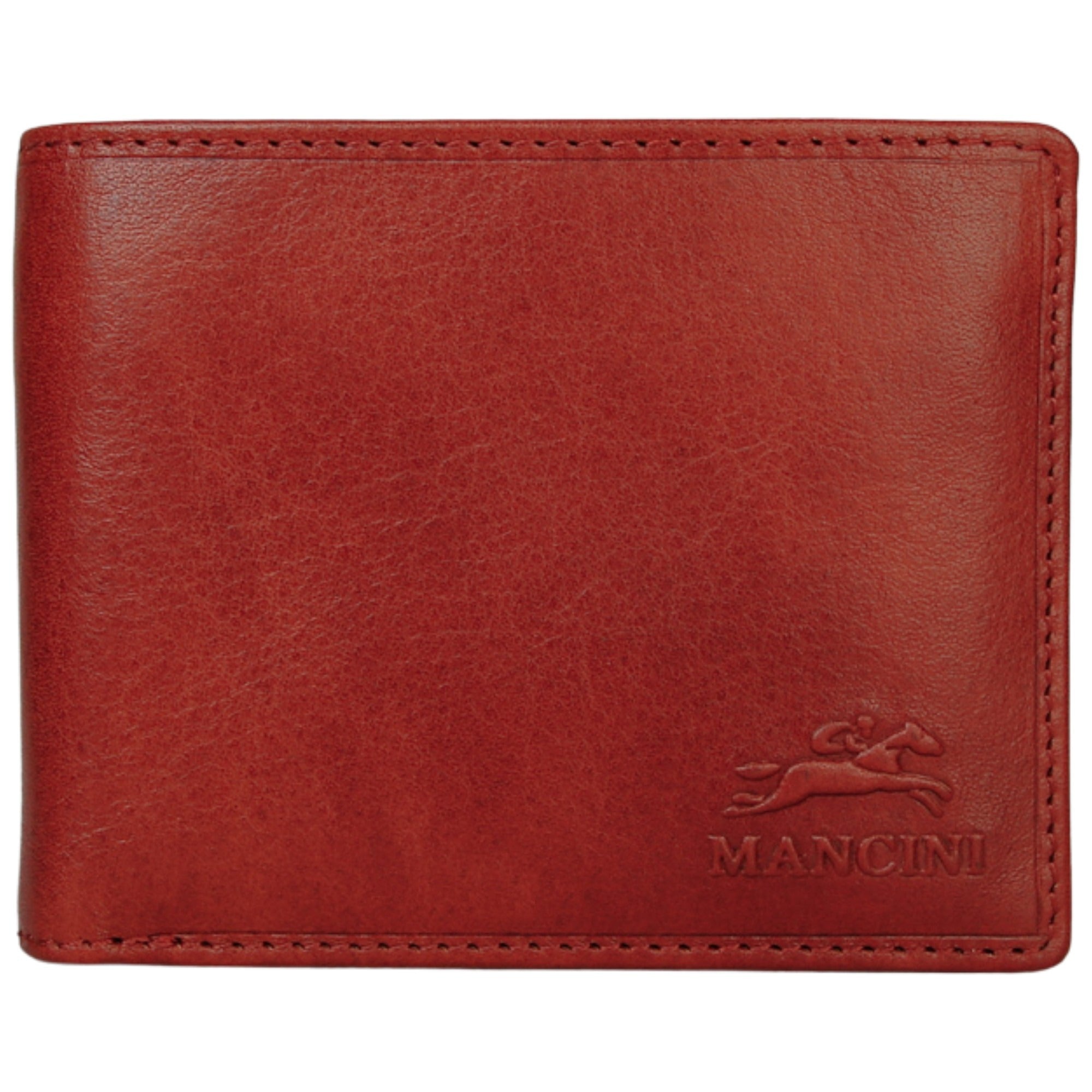 Mancini Pelle D’oro RFID Secure Center Wing Billfold 4