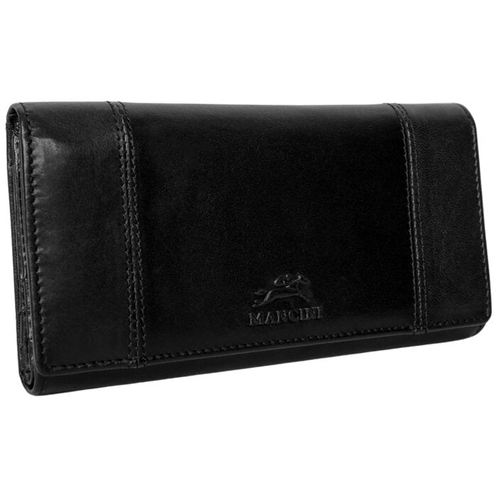 Mancini Pelle D’oro RFID Secure Quad Fold Wallet 6