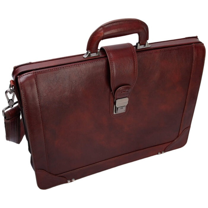 MANCINI Pelle D’Oro Litigator Briefcase 12