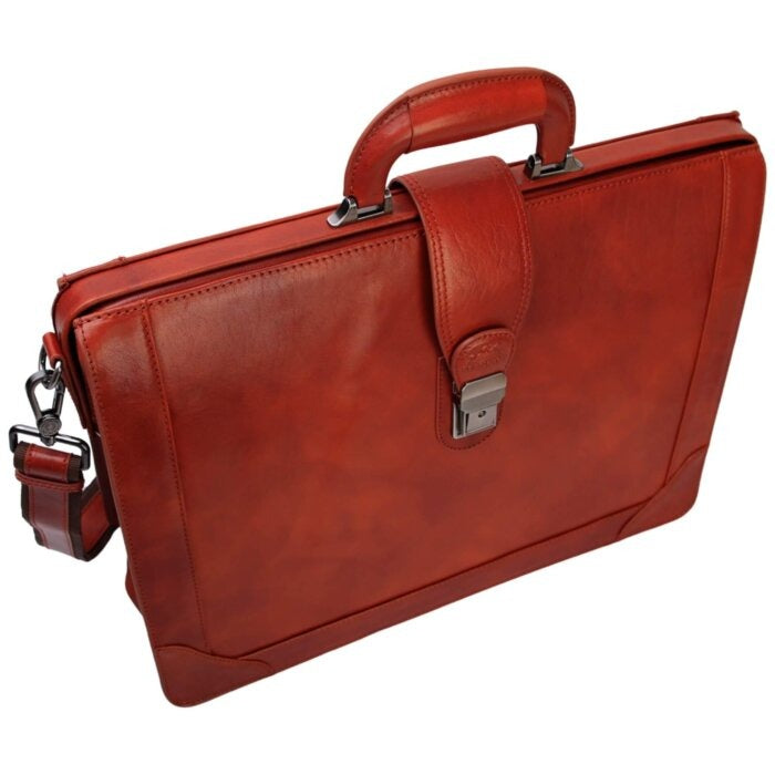 MANCINI Pelle D’Oro Litigator Briefcase 8