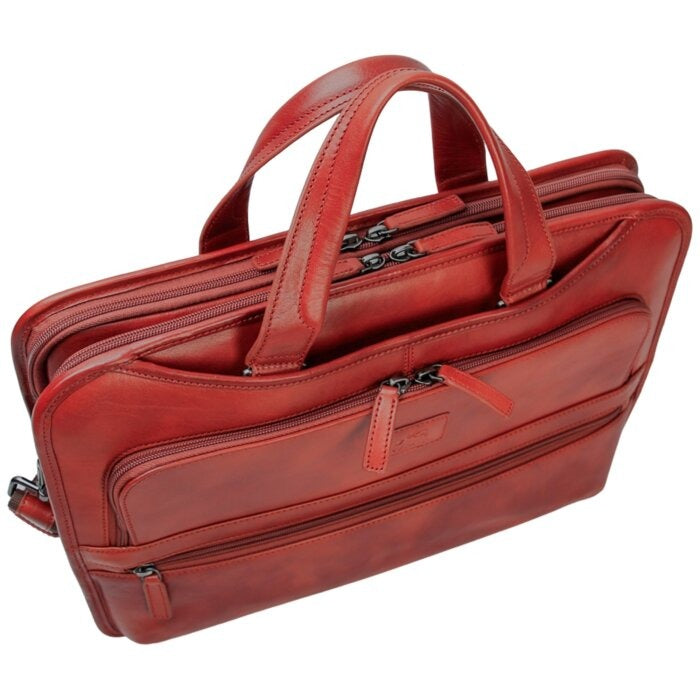 Mancini Pelle D’oro Triple Compartment 15.6” Laptop / Tablet Briefcase 6