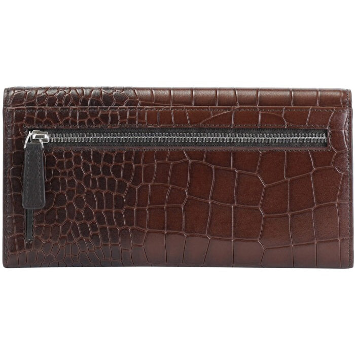 Mancini Croco2 Women’s Trifold Wallet 14