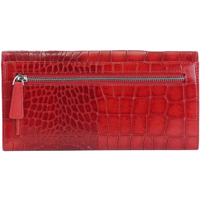 Mancini Croco2 Women’s Trifold Wallet 7