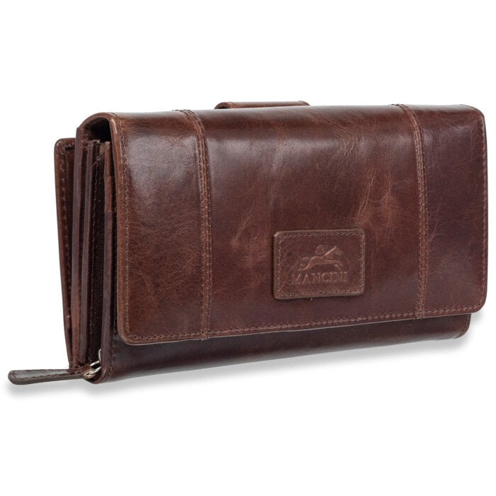Mancini Casablanca Ladies’ RFID Secure Medium Clutch Wallet 16