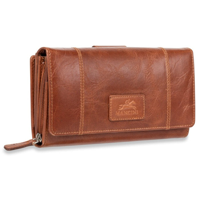 Mancini Casablanca Ladies’ RFID Secure Medium Clutch Wallet 6