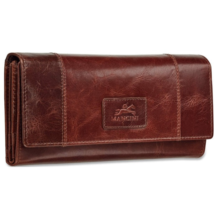 Mancini Casablanca Ladies’ RFID Secure Trifold Wallet 15