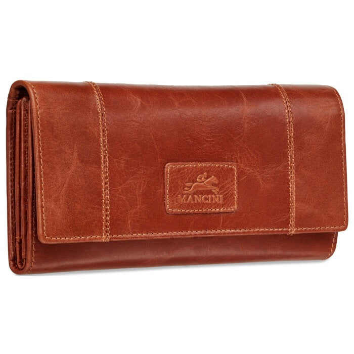 Mancini Casablanca Ladies’ RFID Secure Trifold Wallet 6