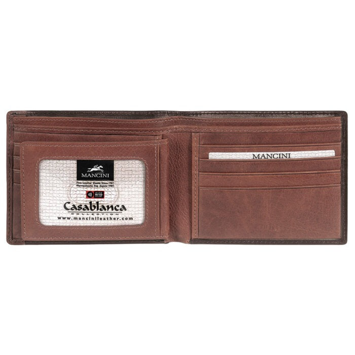MANCINI Casablanca Men’s Billfold with Removable Passcase 6