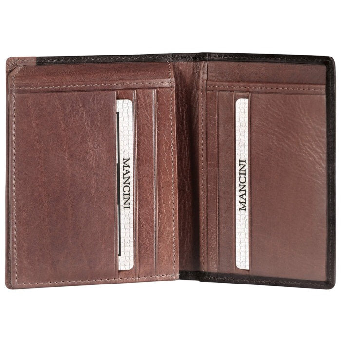 MANCINI Casablanca Men’s Unique Vertical Wing Wallet 11