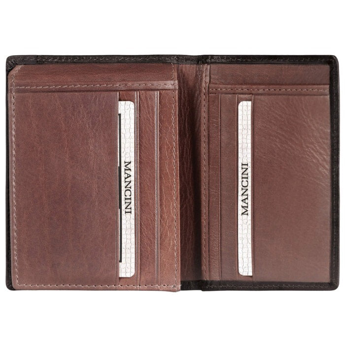 MANCINI Casablanca Men’s Unique Vertical Wing Wallet 7