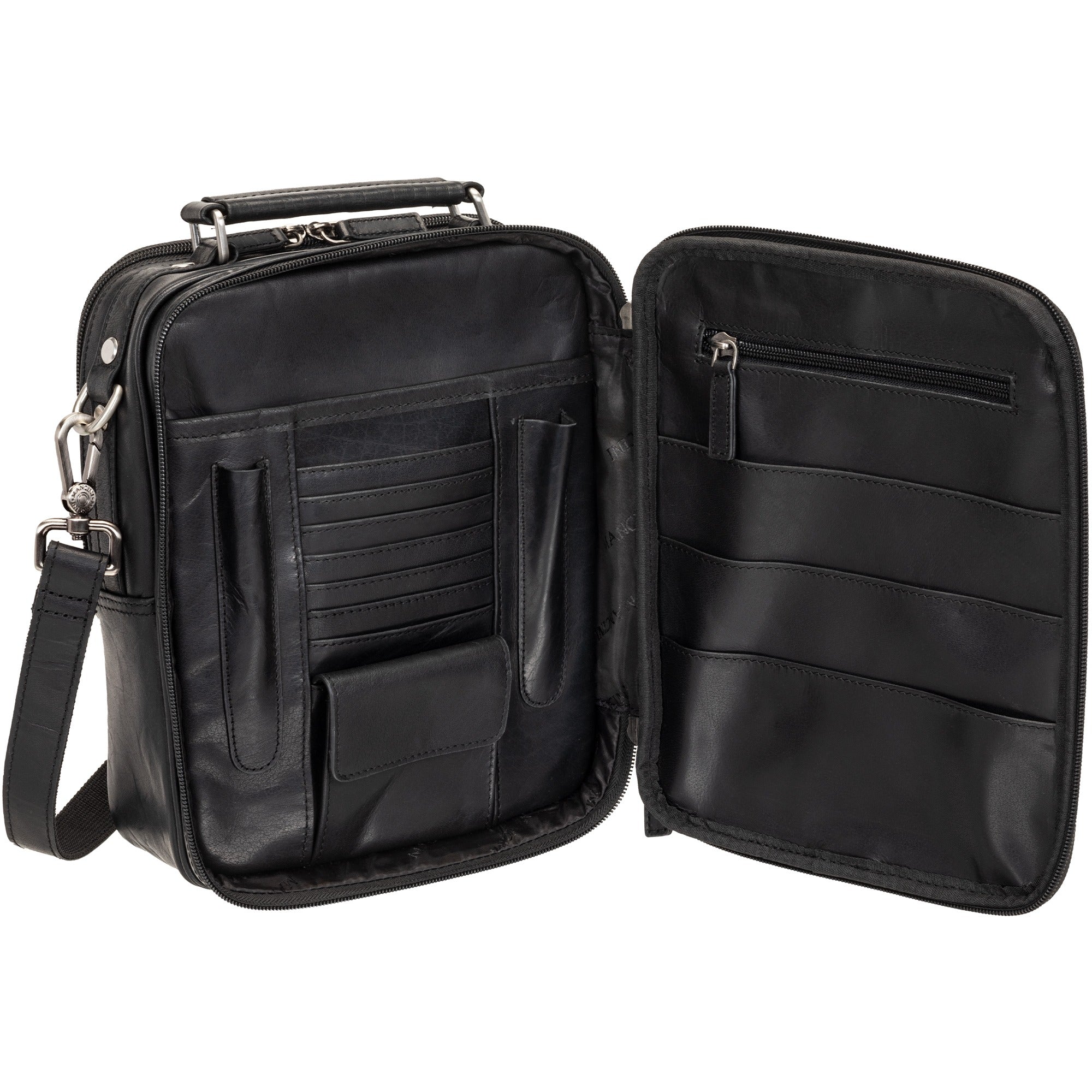 MANCINI Buffalo Large Unisex Bag with Zippered Rear Organizer 2