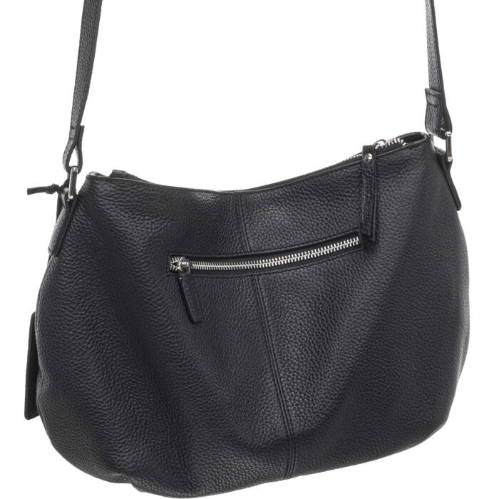 Mancini Pebbled Scarlet Crossbody Hobo Bag 11
