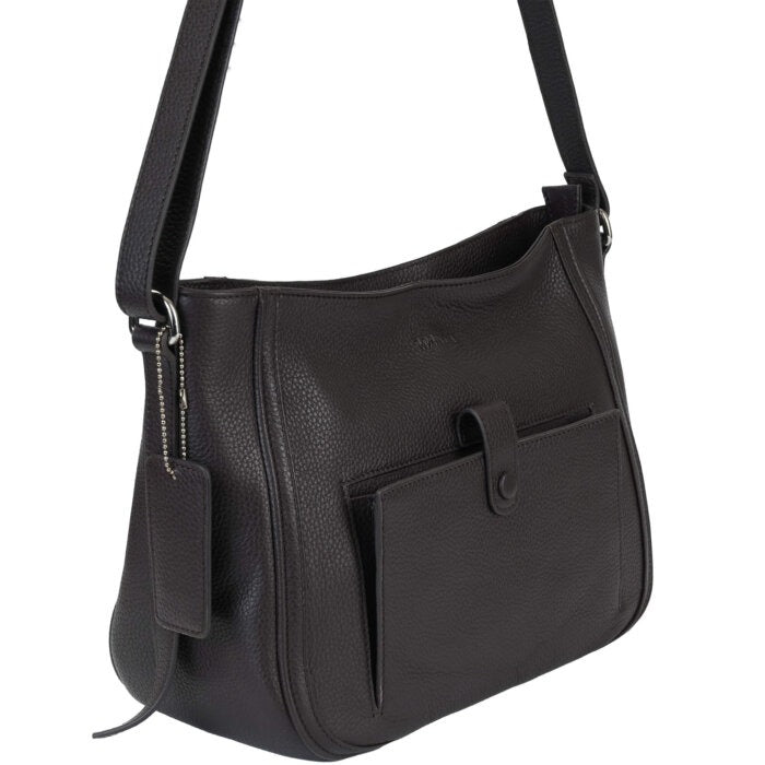 Mancini Pebbled Sophia Crossbody Bag 25