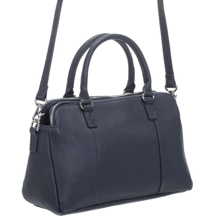Mancini Pebbled Jennifer Satchel Bag 13