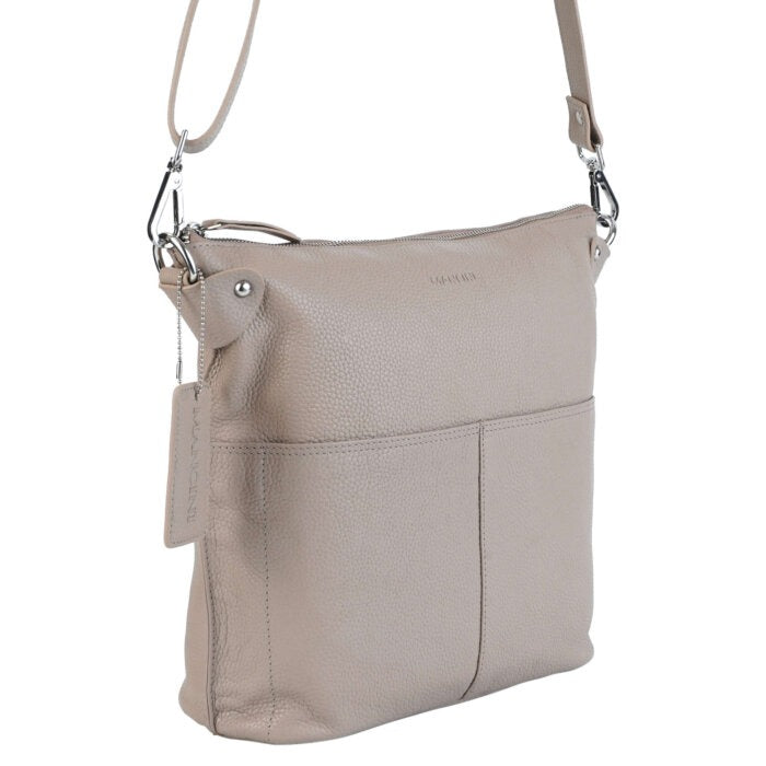 Mancini Pebbled Susan Crossbody Hobo 6