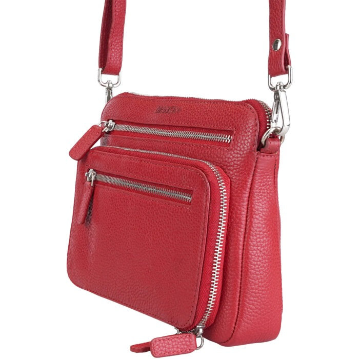 MANCINI Pebbled Valerie Small Crossbody Bag 9