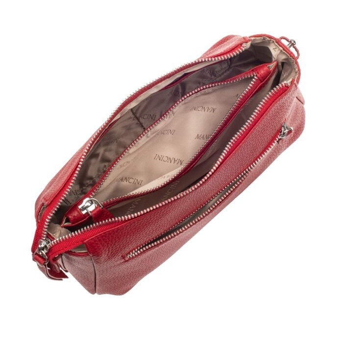 Mancini Pebbled Charlize Crossbody Bag 6