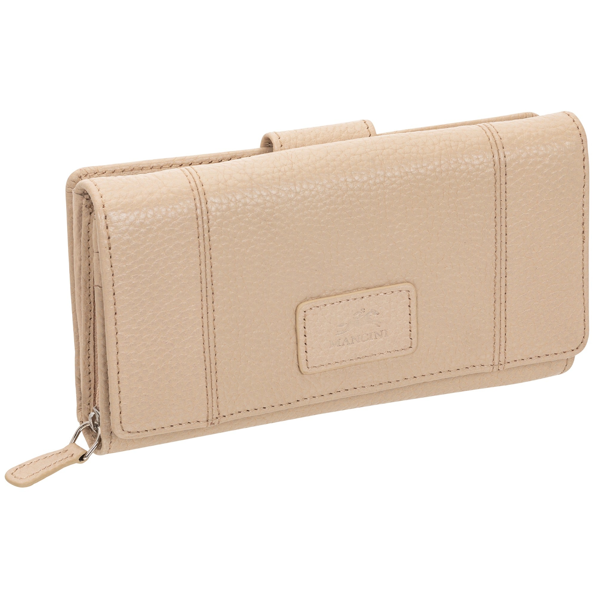Mancini Pebbled Ladies’ RFID Medium Clutch Wallet 5