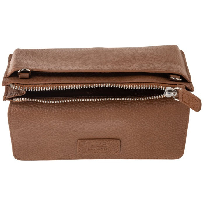 Mancini Pebbled Ladies RFID Crossbody Wallet 26