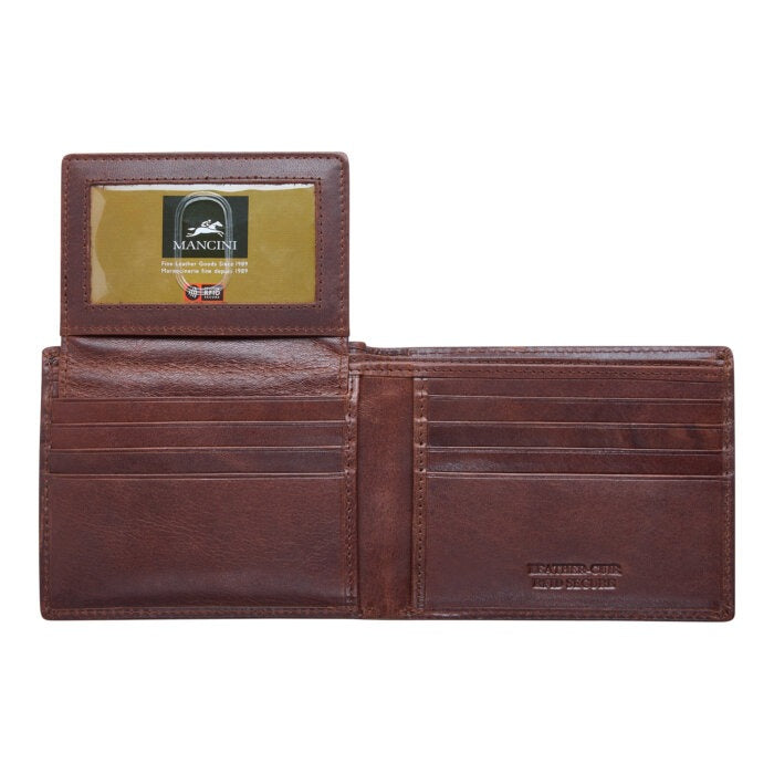 MANCINI Boulder Men’s RFID Secure Billfold with Removable Passcase 15