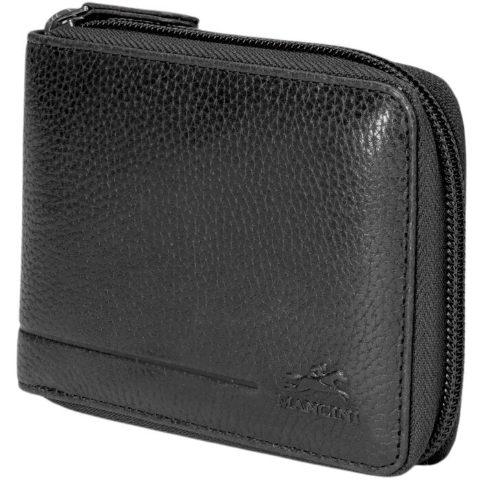 MANCINI Fifth Avenue RFID Zippered Billfold with Removable Passcase 12