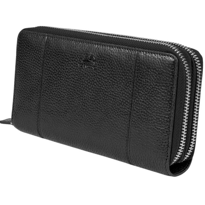 Mancini Fifth Avenue RFID Secure Double Zipper Wallet 23