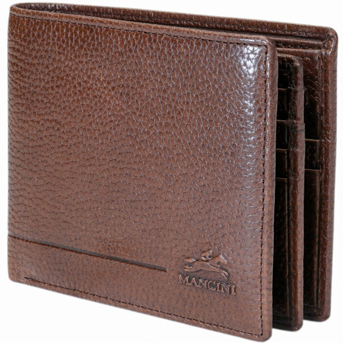 MANCINI Fifth Avenue RFID Secure Center Wing Wallet with Coin Pocket 4