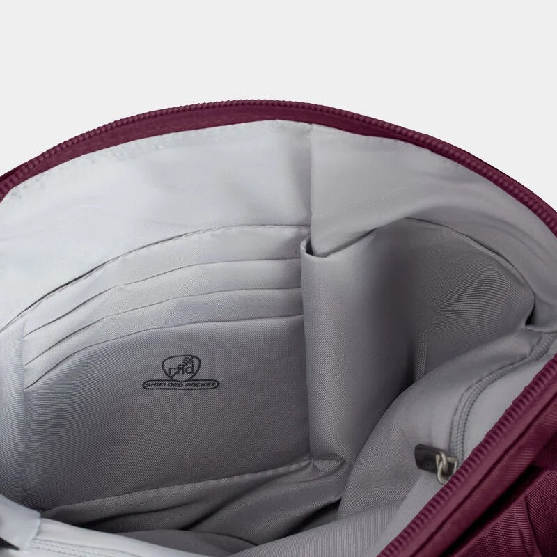 Travelon Anti-Theft Classic Slim Double Zip Crossbody 19