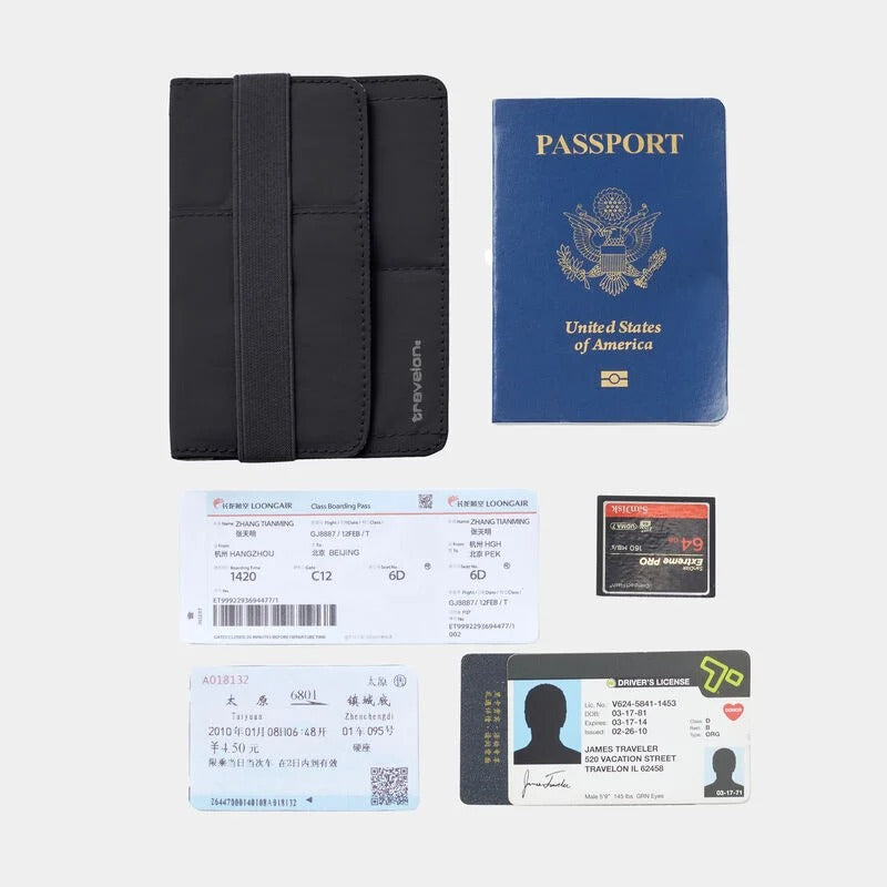 Travelon RFID Blocking Flap Closure Passport Case 6