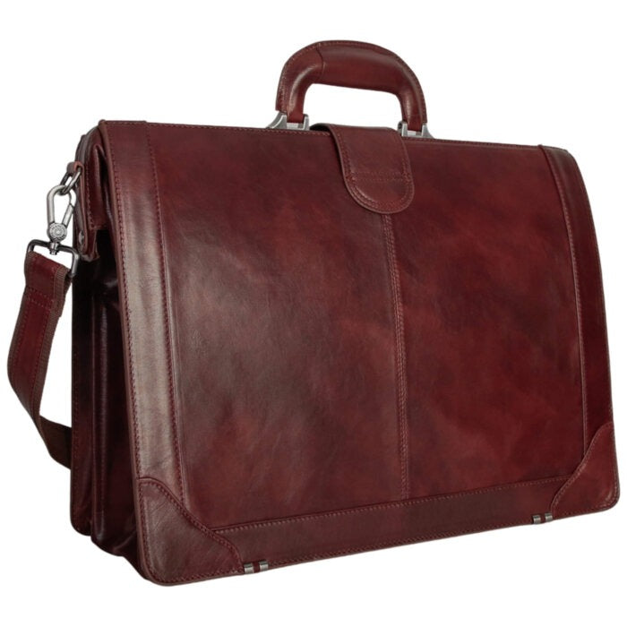 MANCINI Pelle D’Oro Litigator Briefcase 13