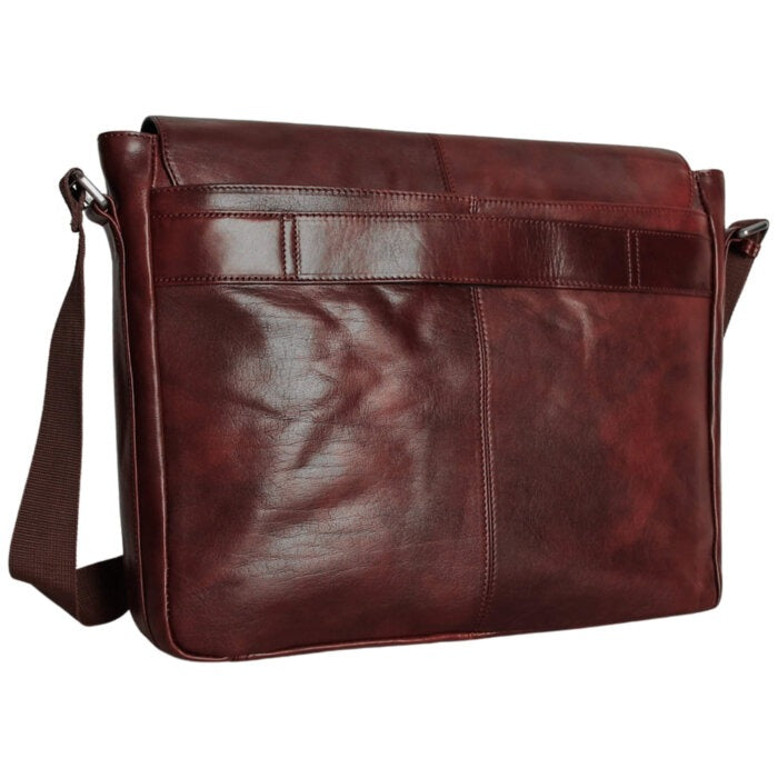 Mancini Pelle D’oro 15” Laptop / Tablet Messenger Bag 12