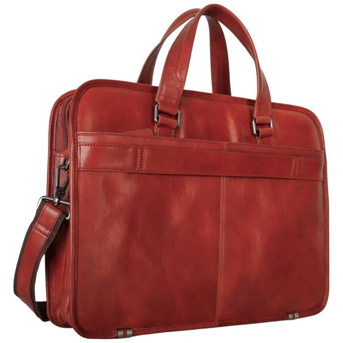 Mancini Pelle D’oro Triple Compartment 15.6” Laptop / Tablet Briefcase 7