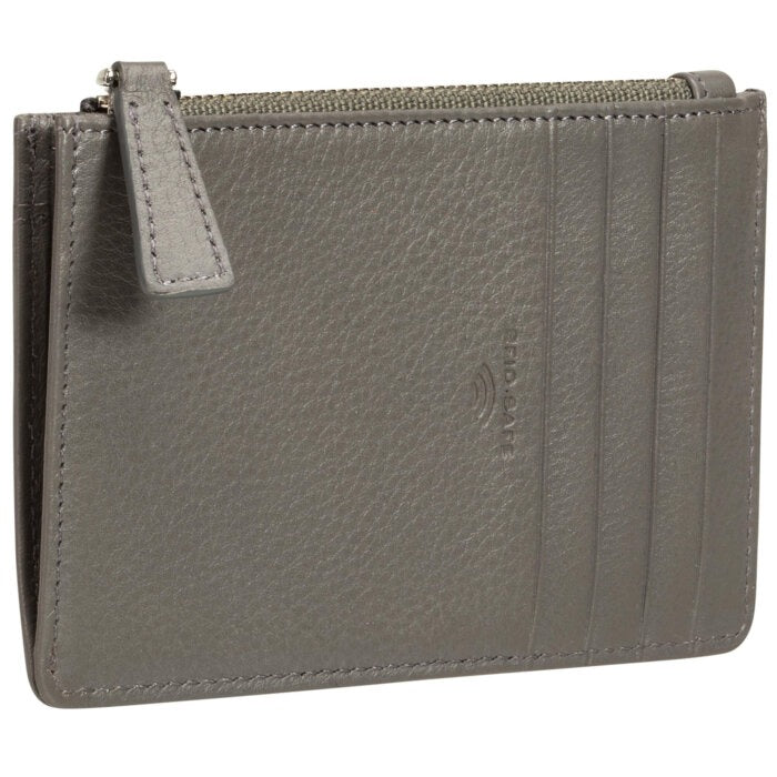 Mancini Basket Weave RFID Secure Card Case and Coin Pocket 14